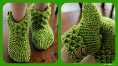Knitted slaps on the felt sole (36 photos): slippers slippers, homemade chamomile models for women and kids from felt 15023_10