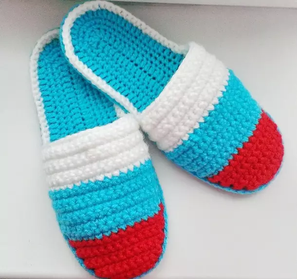 slaps ຖັກກ່ຽວກັບ sole ຮູ້ສຶກ (36 photos): slippers slippers, ແບບ chamomile homemade ສໍາລັບແມ່ຍິງແລະເດັກນ້ອຍຈາກຮູ້ສຶກວ່າ 15023_3