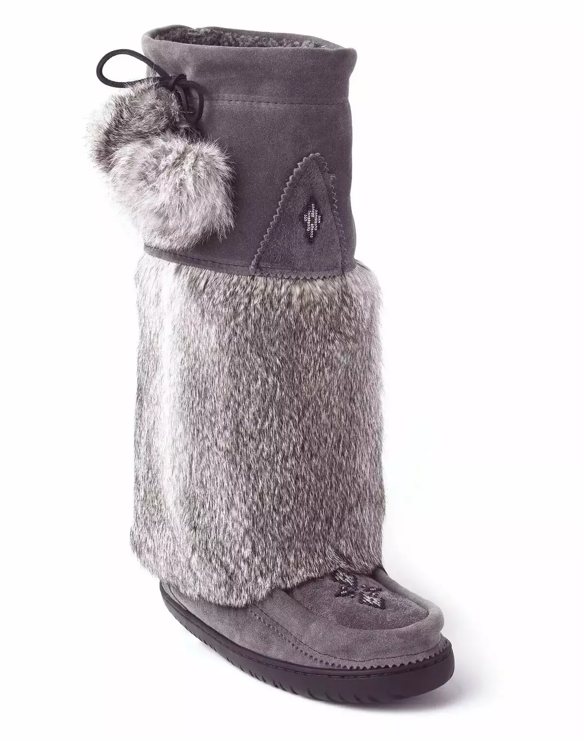 Γυναικεία φυσικές ενώσεις (53 φωτογραφίες): Παπούτσια γούνας ταράνδων που παράγονται στον Καναδά 15060_32
