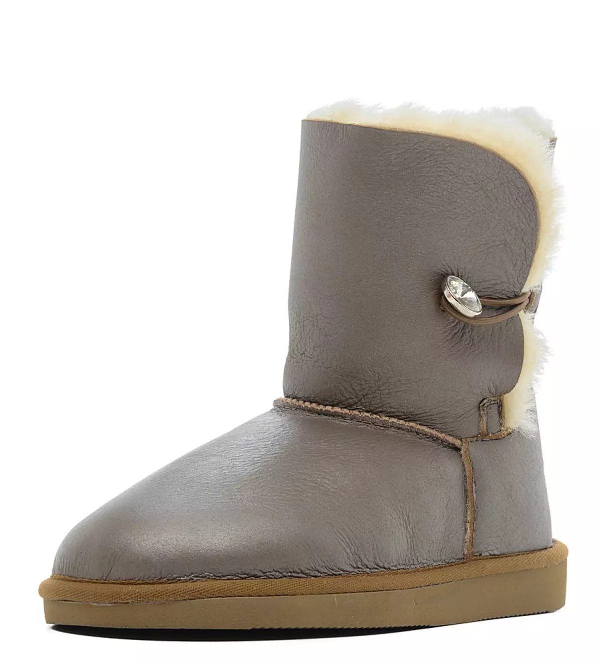 UGG-uri scurte (65 de fotografii): piele neagră cu blană, cu care purtând modele ultrashort 15102_38