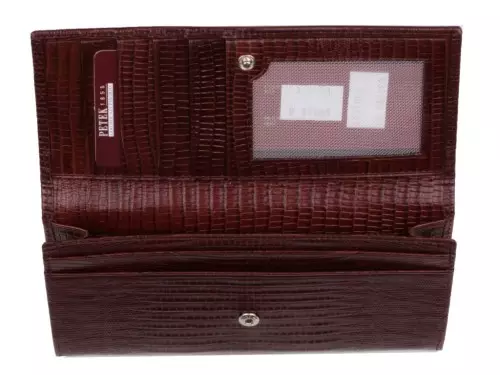 PETEK dompet (55 foto): Awewe urang kulit pink jeung lianna warna dompet tina firms Petcop 15147_17