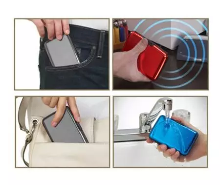 Aluminiumbrieftasche (48 Fotos): Metallic Multicard, großer zuverlässiger Mini-Safe, 15153_3