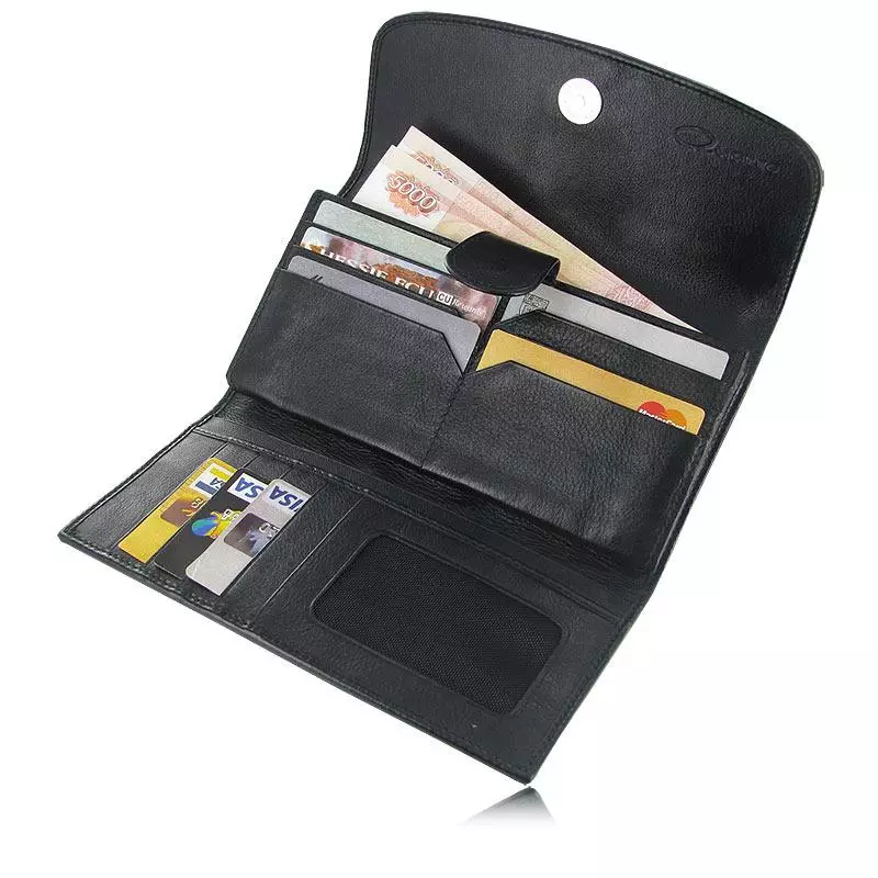 Veľké dámske peňaženky (53 fotografií): Aký je názov veľkej spoľahlivej peňaženky s dokumentom 15155_31