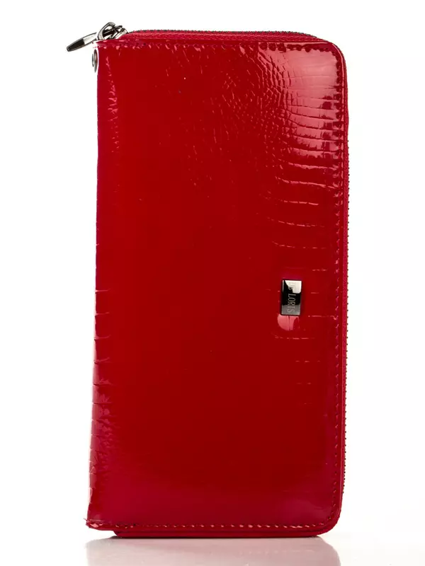 Röda plånböcker (65 bilder): Kvinnors läderväskor av rött 15161_9