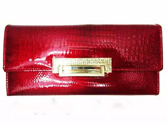 Dompet Kulit Wanita (123 Foto): Model kulit asli, buaya, dompet ing Zipper 15165_100