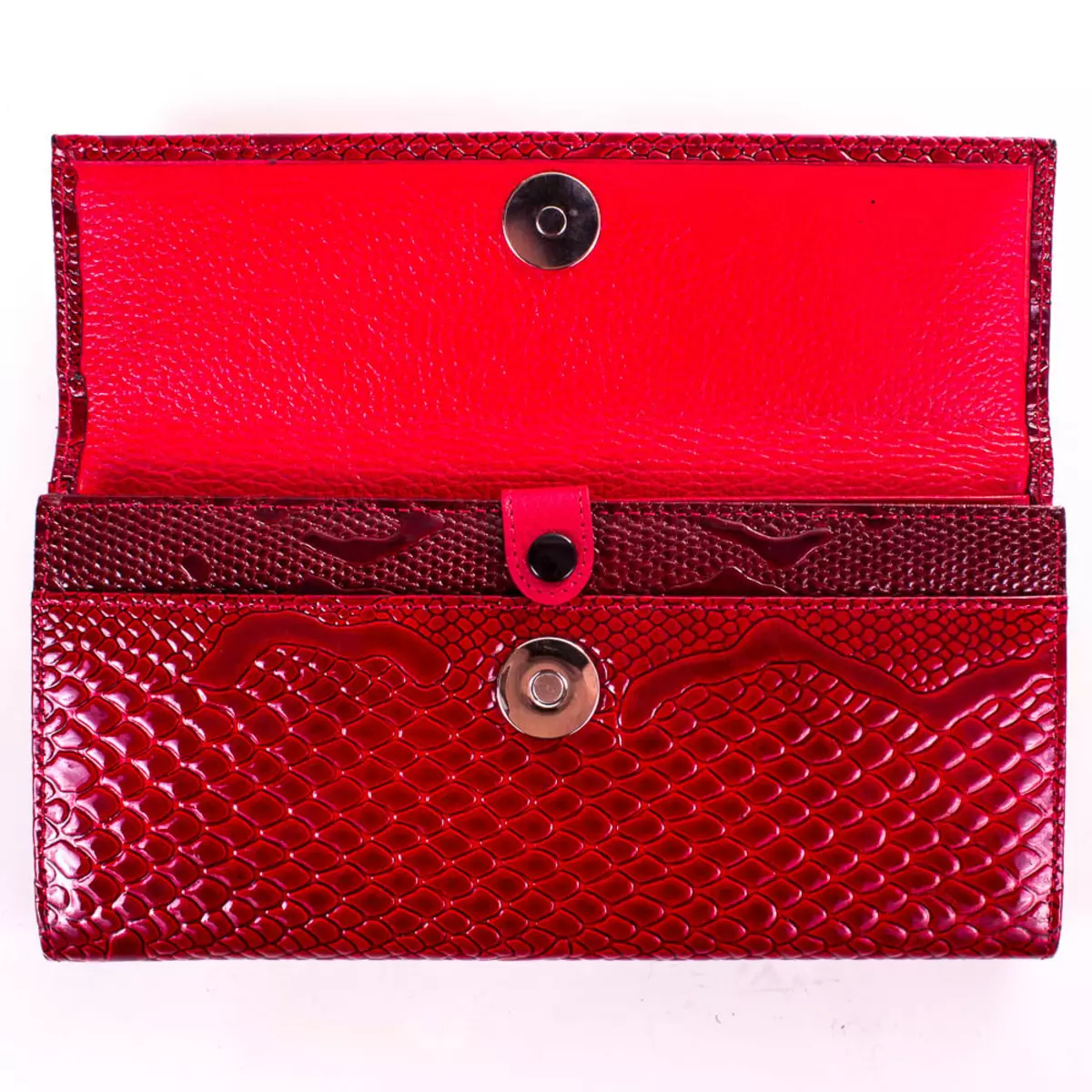 Dompet Kulit Wanita (123 Foto): Model kulit asli, buaya, dompet ing Zipper 15165_34