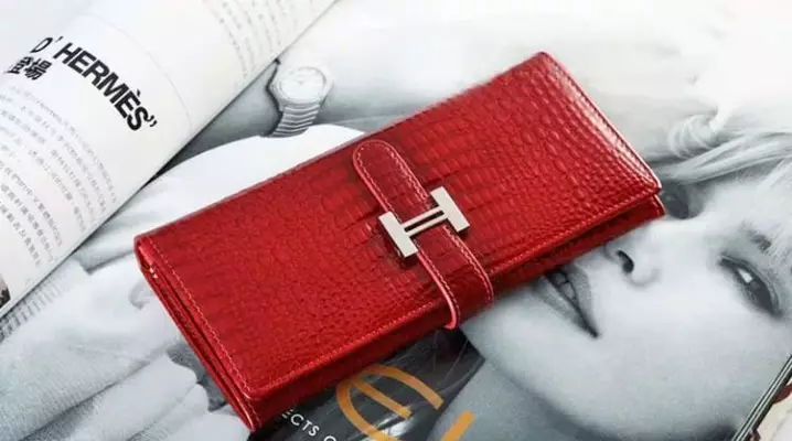 Dompet Kulit Wanita (123 Foto): Model kulit asli, buaya, dompet ing Zipper 15165_58