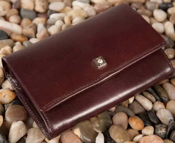 Dámská kožená peněženka (123 fotek): Modely originální kůže, krokodýl, kabelku na zipu 15165_71