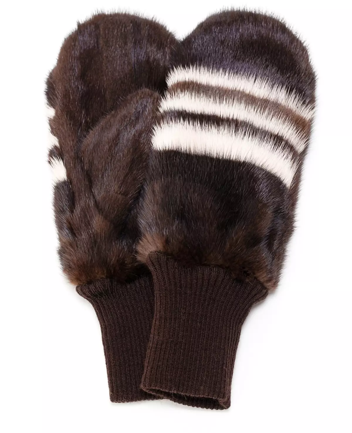 Fur Mittens (48 fotoj): inaj modeloj faritaj de natura kunikla haŭto kaj ledo sur artefarita pelto, infanoj 15175_35