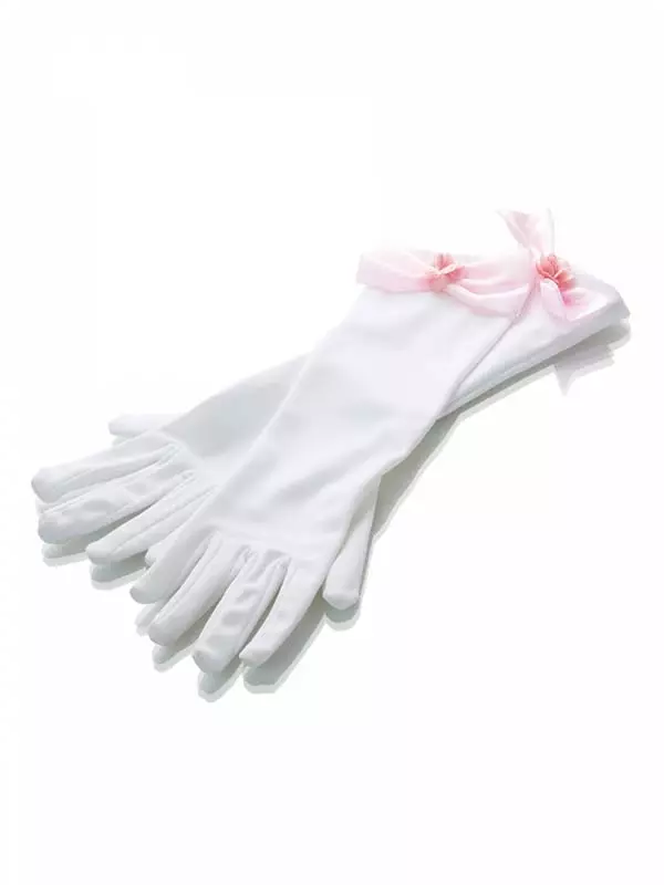 Witte handschoenen (36 foto's): katoen en satijnen, korte en lange modellen, hoe te kiezen en waar te dragen 15198_32