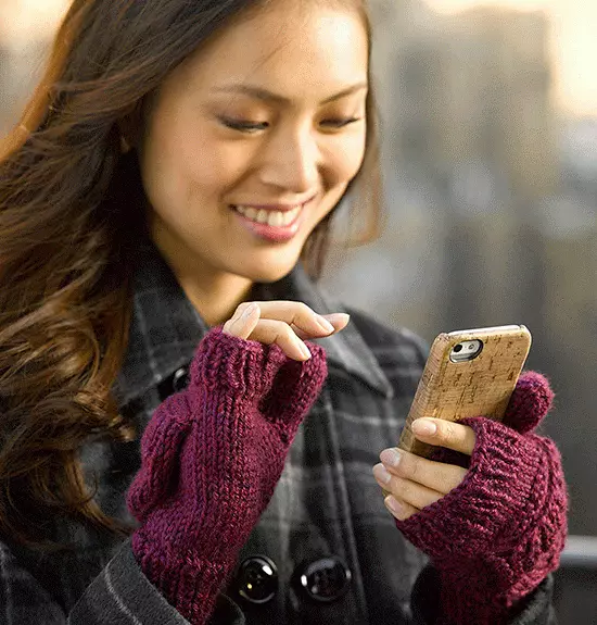 Mittens Handschuesch (45 Fotoen): Populär Frae Modeller mat geklappte Reiden, Norfin Wanterhandlungen 15204_16