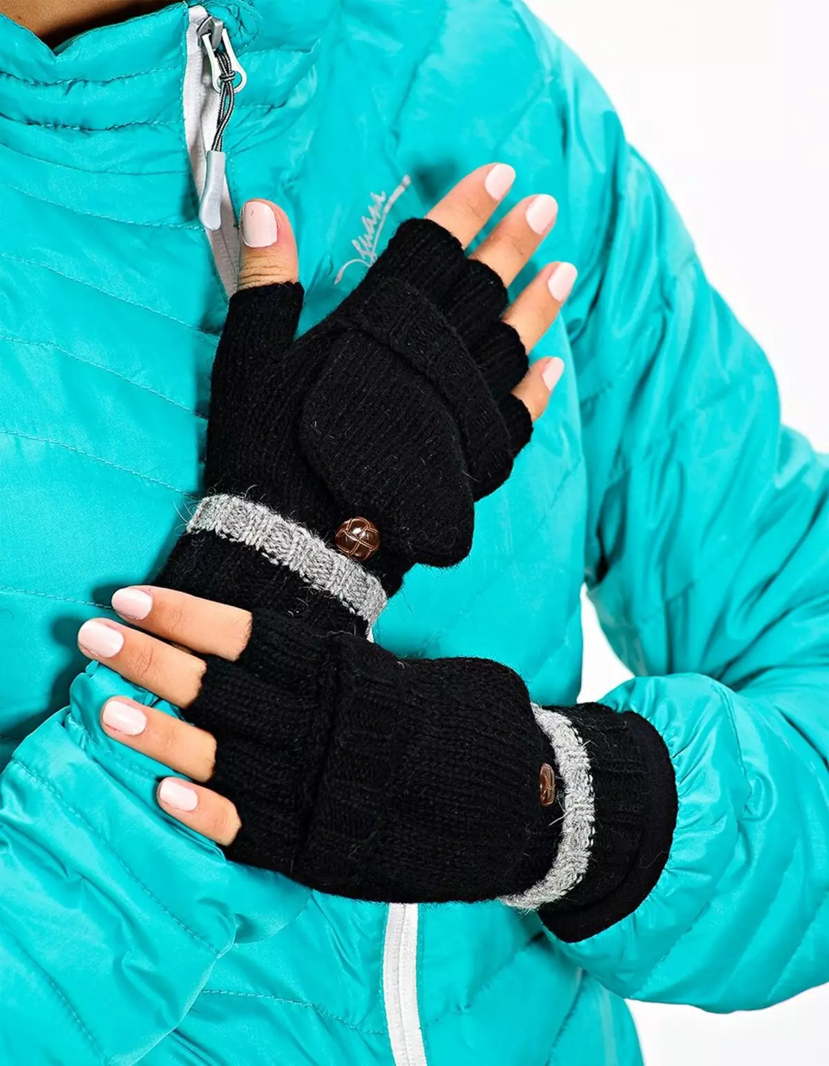 Sarung tangan Mittens (45 foto): Popular Model Wanita kanthi Nunggang Lipted, Sarung tangan musim dingin Norfin 15204_30