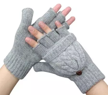 Sarung tangan Mittens (45 foto): Popular Model Wanita kanthi Nunggang Lipted, Sarung tangan musim dingin Norfin 15204_8
