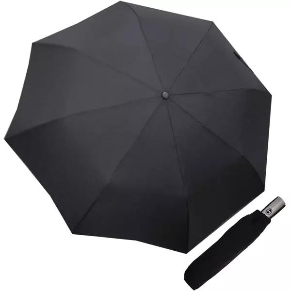 Čierny dáždnik (47 fotografií): Dámska trstina 15217_12