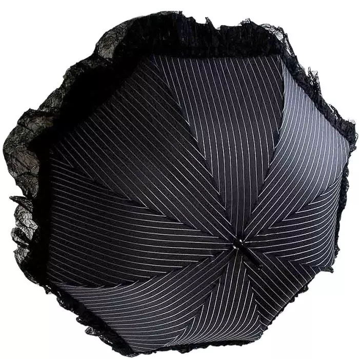Czarny parasol (47 zdjęć): Damska laska 15217_23