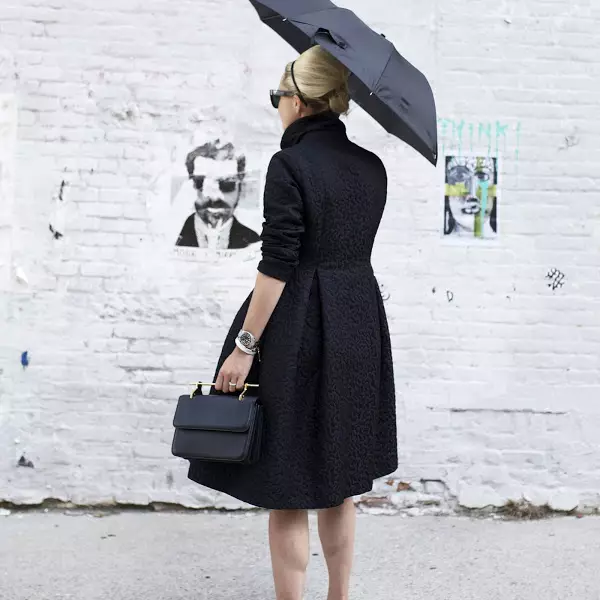 Czarny parasol (47 zdjęć): Damska laska 15217_7