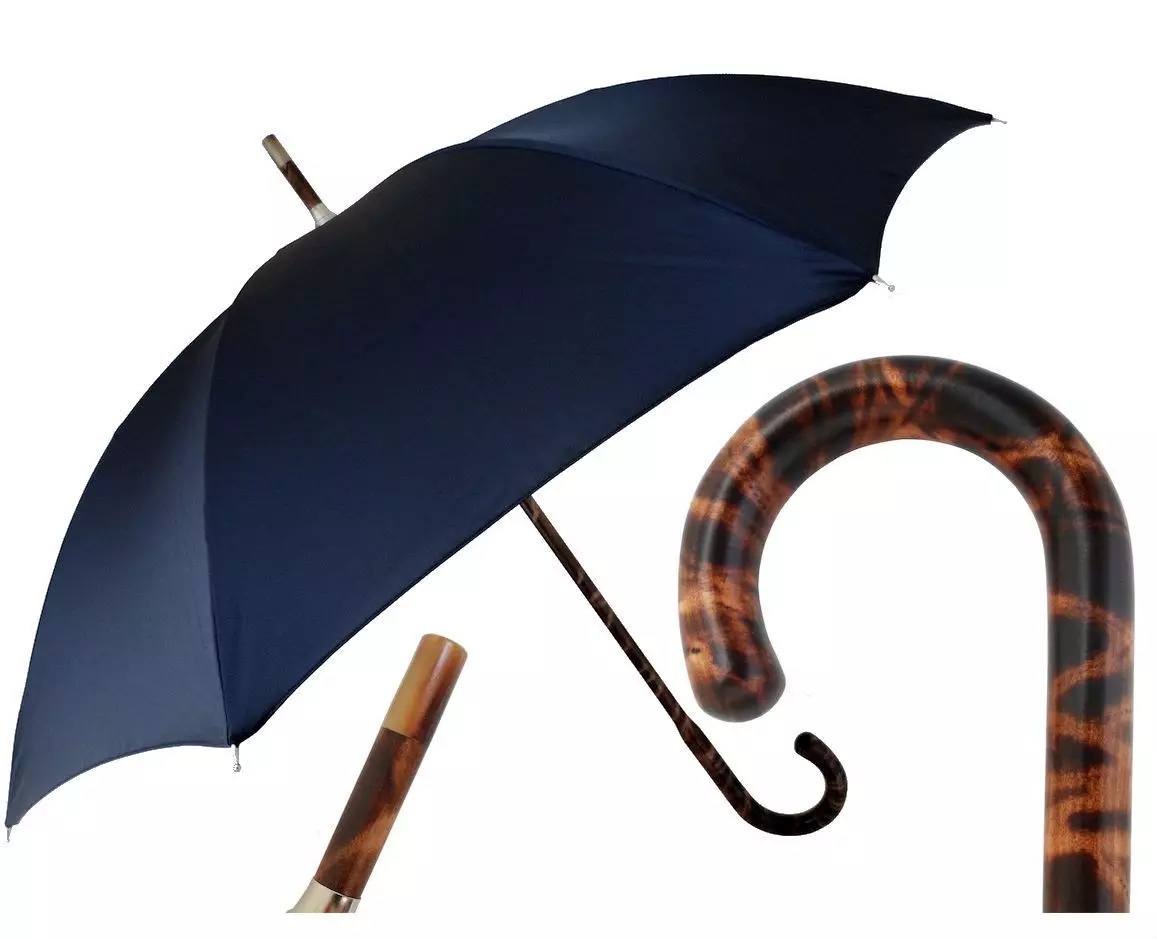 Umbrella-Cana (65 fotos): Modelos con mango de madeira 15220_20