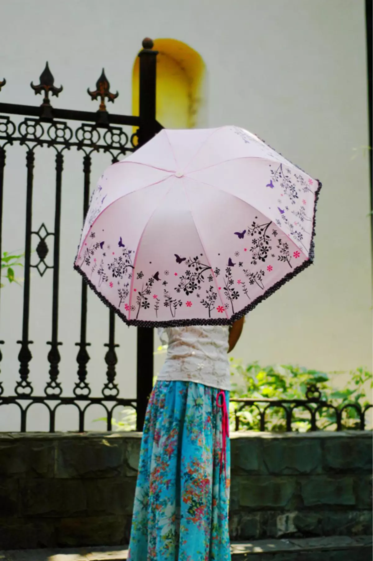 Sun Umbrella (72 fotos): Female Lace Openwork Umbrella-Cast 15238_38