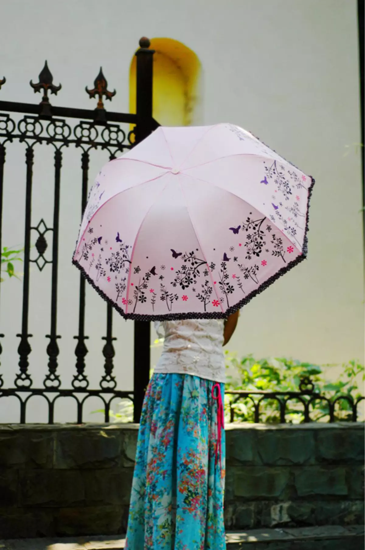 Sun Umbrella (72 լուսանկար). Կանանց ժանյակային Openwork Umbrella-Cane 15238_38