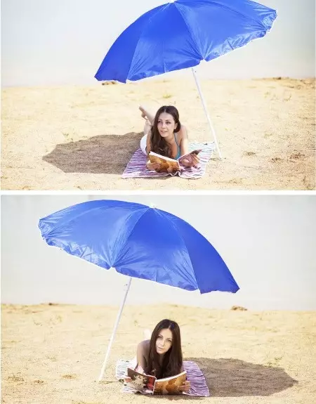 Beach Umbrella (61 ဓာတ်ပုံများ) - နွေရာသီတွင်ကမ်းခြေရှိလမ်းများပိုမိုကျယ်ပြန့်သောလမ်းများနှင့်လက်မော်လ်များကိုသယ်ဆောင်လာသည် 15244_3