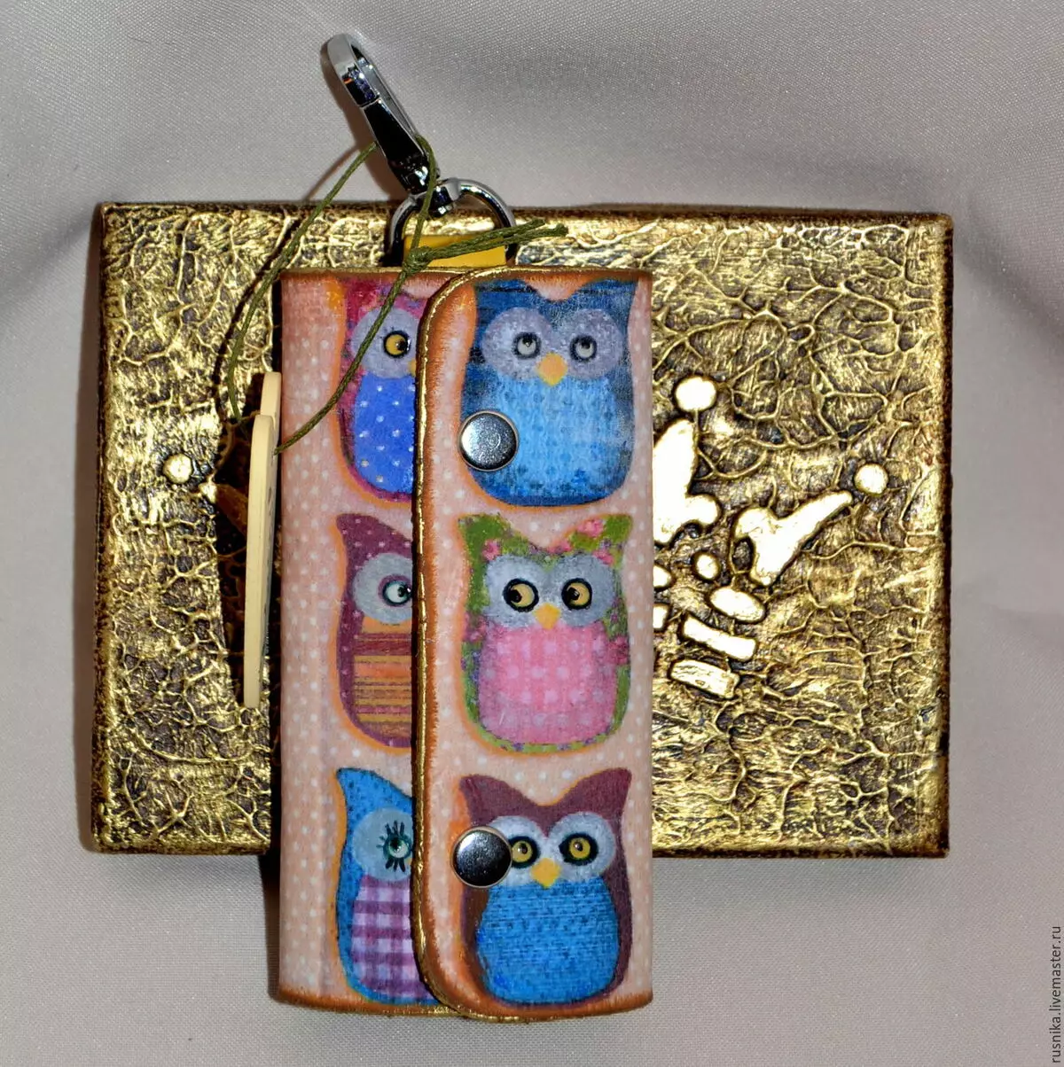 กุญแจหนัง (69 รูป): กระเป๋าผู้หญิงสำหรับแฮนด์เมดสกินคีย์ 15249_19
