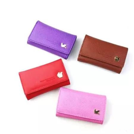 Leather key (69 mga larawan): Women bag para sa mga handmade skin key 15249_8