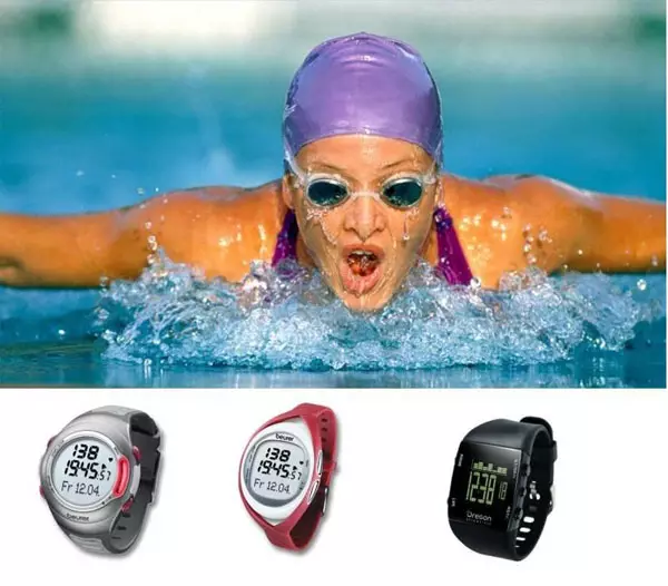 Fitness-armband vir swem (28 foto's): Waterdigte slimmodelle vir die Russiese produksie swembad 15258_4