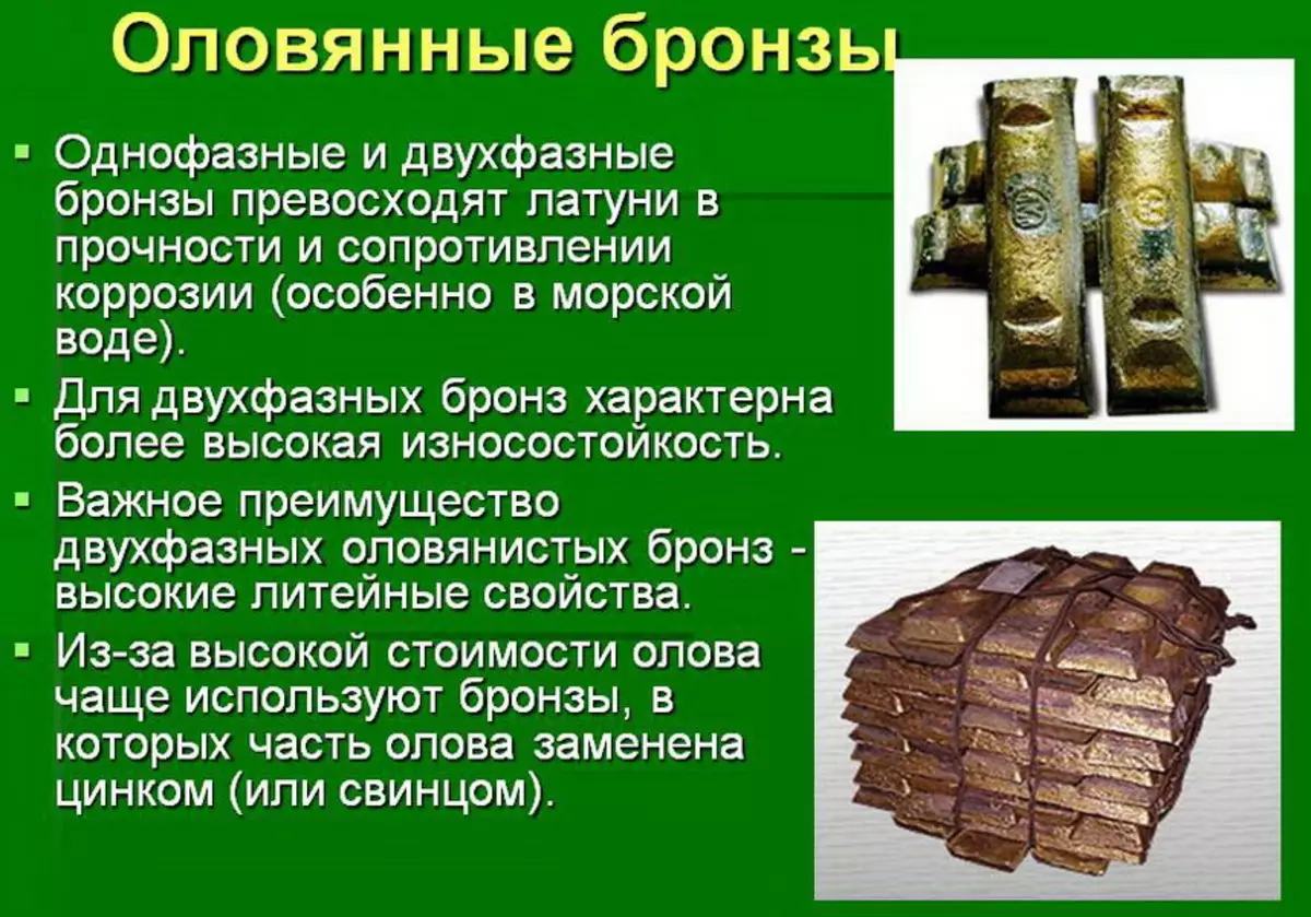 Bronzos (46 nuotraukos): kas tai yra? Lydinio sudėtis procentais ir savybėmis, aliuminiu ir kitais bronzos tipais, jo naudojimu 15282_22