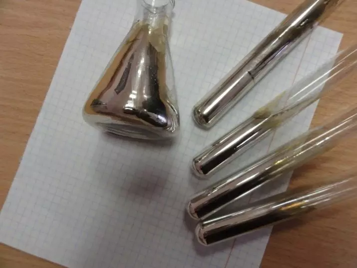 Silvering: Metal ve cam, aynalar ve parçalar, alüminyum, flavin kalem ve diğerleri için yöntemler 15320_17