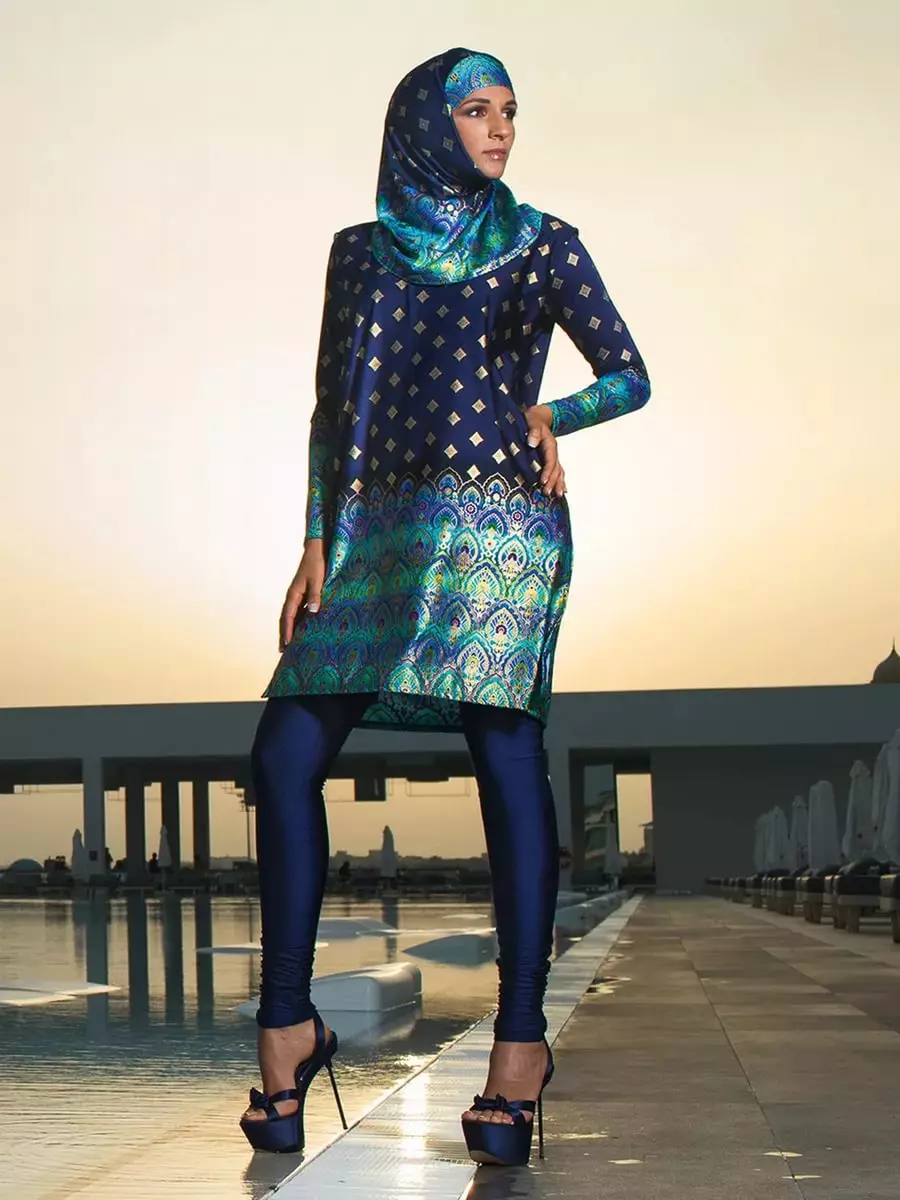 Muslim Swimsuit (50 foto): Model burkini untuk Muslim, ditutup, seperti yang disebut 1533_10