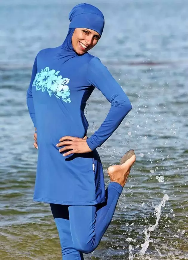 Muslim Swimsuit (50 kuvaa): Burkini mallit muslimeille, suljettu, kuten sitä kutsutaan 1533_12