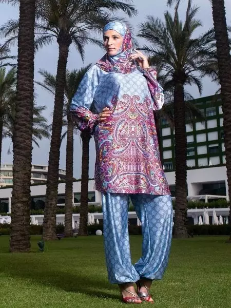 Áo tắm Hồi giáo (50 ảnh): Mô hình Burkini cho người Hồi giáo, đóng cửa, như nó được gọi là 1533_4