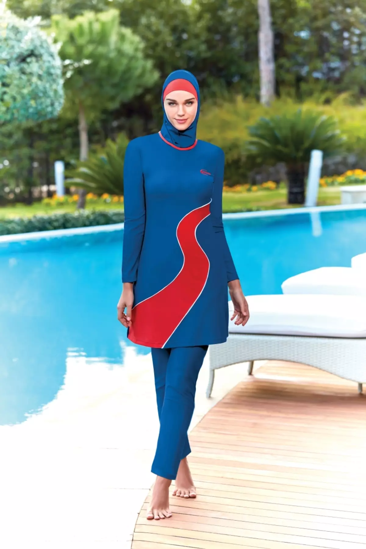 Muslim Swimsuit (50 larawan): Mga modelo ng Burkini para sa mga Muslim, sarado, tulad ng tawag 1533_46