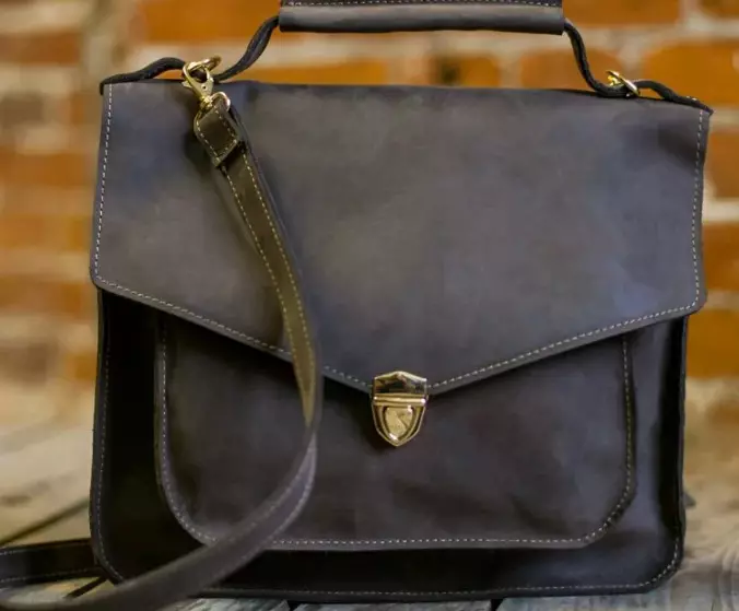 Ženske torbe-portfelji: kožni poslovni modeli za dokumente, crne i druge modne modele za djevojčice, originalnu i umjetnu kožu 15347_6