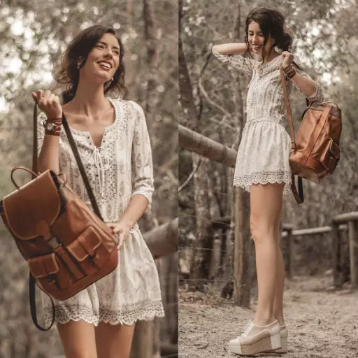 Mochilas da cidade: Melhores mochilas elegantes das mulheres para a cidade, top têxteis elegantes casuais e outros modelos, visão geral das opções mais convenientes. 15350_90