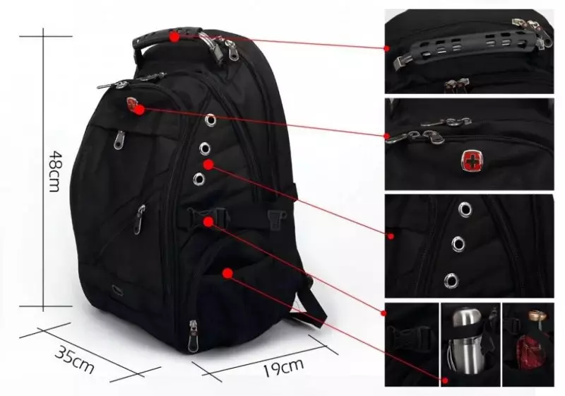 சுவிஸ் backpacks: ஒரு சிவப்பு சதுர ஒரு குறுக்கு மற்றும் ஒரு குறுக்கு மற்றும் நிறுவனம் swissgear நிறுவனம் swissgear, மற்ற பிராண்டுகள் சுவிட்சர்லாந்தில் backpacks 15355_12