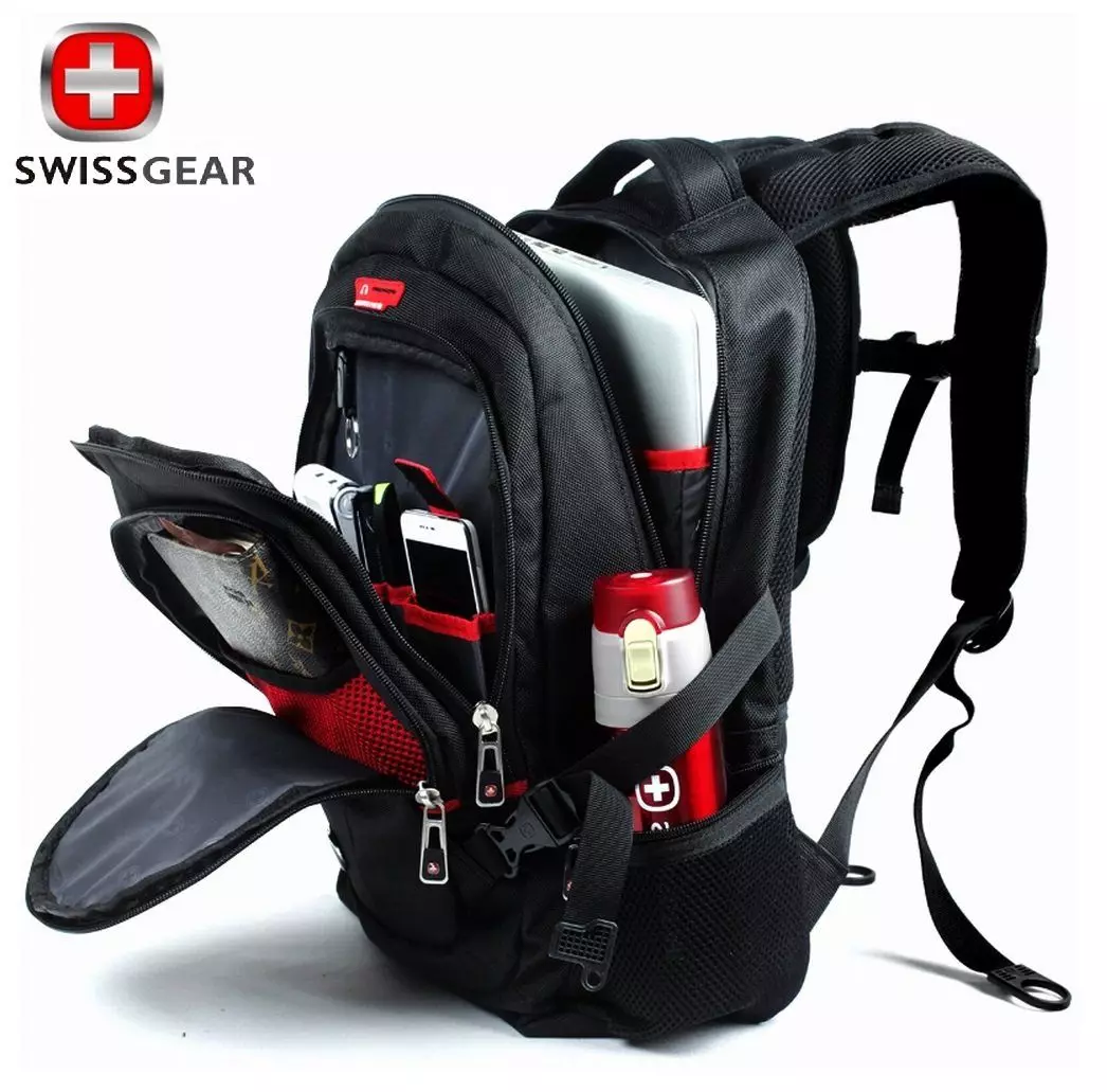 Zwitserse rugzakken: met een kruis in een rood vierkant en met USB- en audio-uitgangen van het bedrijf Swissgear, rugzakken van Zwitserland van andere merken 15355_24
