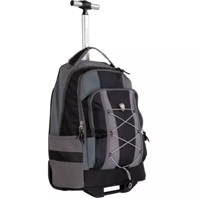 Rooks sa mga ligid: Ribyuha ang mga backpacks nga adunay balik-balik nga kuptanan alang sa pagbiyahe, pag-hiking sa backpacks - mga maleta nga adunay daghang mga modelo 15357_47