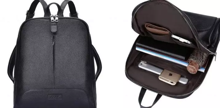 Mga backpacks sa kababayen-an alang sa laptop: panit ug uban pang mga istilo sa estilo nga adunay laptop 13-14, 15-16 ug 17 pulgada 15360_23