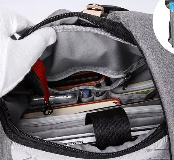 Mga backpacks sa kababayen-an alang sa laptop: panit ug uban pang mga istilo sa estilo nga adunay laptop 13-14, 15-16 ug 17 pulgada 15360_28