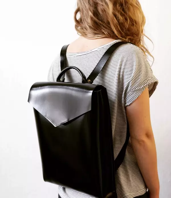 Women's Backpacts foar Laptop: Laptop: Leder en oare stylige modellen mei laptop-komôf 13-14, 15-16 en 17 inch 15360_7