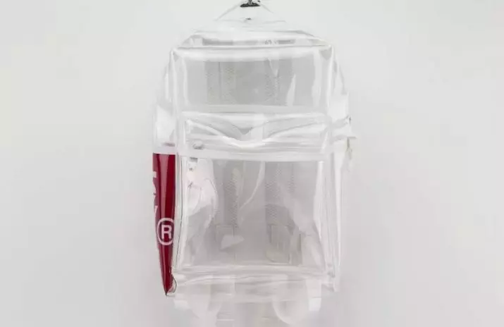 Mochilas transparentes: pequenos modelos translúcidos rosa de mulleres e mini mochilas con lantejoulas, mochilas brancas e outras mochilas 15362_13