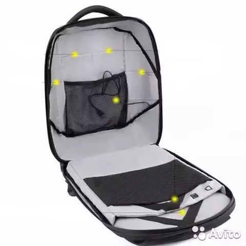 Рюкзаки з екраном: огляд світяться цифрових рюкзаків з LED-дисплеєм ззаду. Як підключити «розумний» електронний інтерактивний портфель? 15367_26