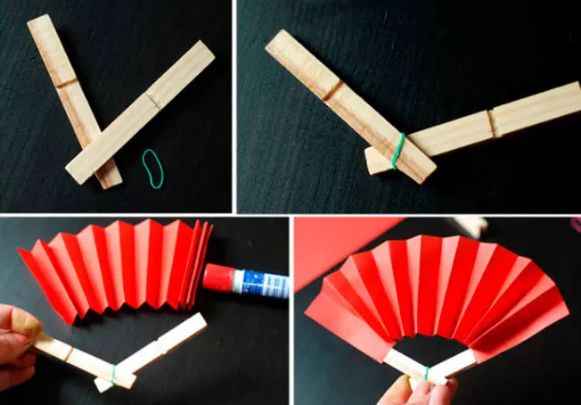 Com fer un ventilador de paper? 48 fotos Com faci-ho vostè mateix per als nens? Paper Veter Origami i Master Class de Ronda Veser per a la decoració en estil japonès 15373_24