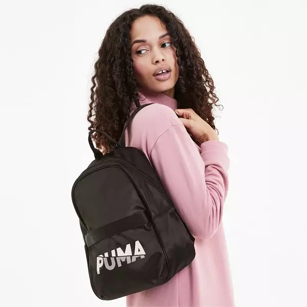 Puma hátizsákok: Nő és férfi, fekete, rózsaszín, bőr sport, kerek és egyéb eredeti modellek. Hogyan kell mosni? 15396_18
