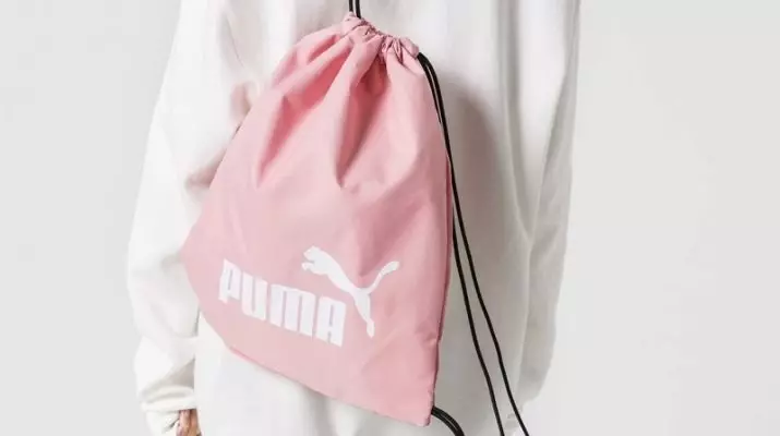 I-Puma Backpacks: Ama-Female and Men's, omnyama, apinki, wezemidlalo wesikhumba, nxazonke namanye amamodeli okuqala. Ungayigeza kanjani kahle? 15396_8