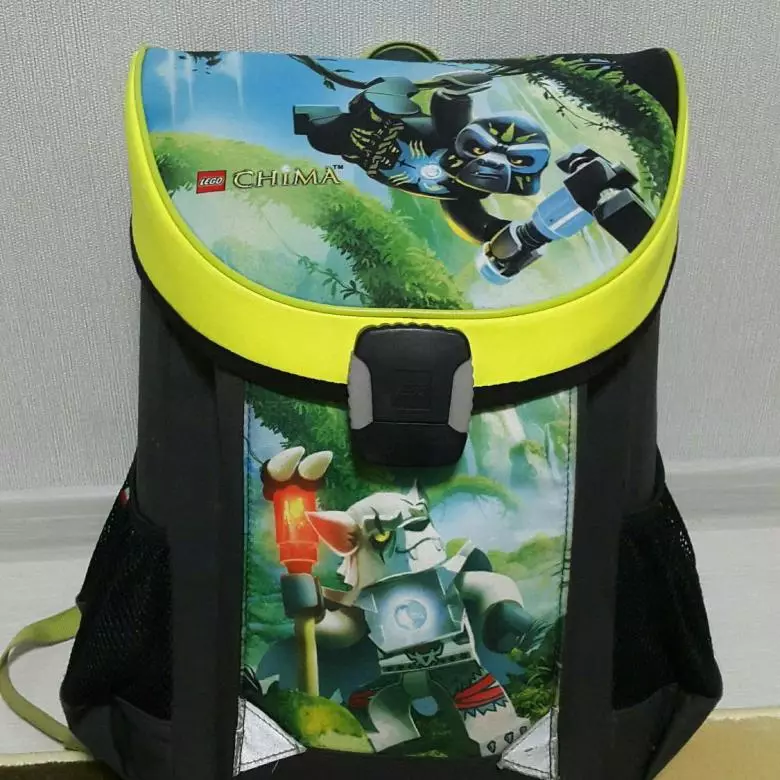 Motxilles LEGO: Rangers de l'escola per a noies i nens, maletins amb una esquena ortopèdica per als primers albendes. Com rentar el model per a l'escola? 15397_5