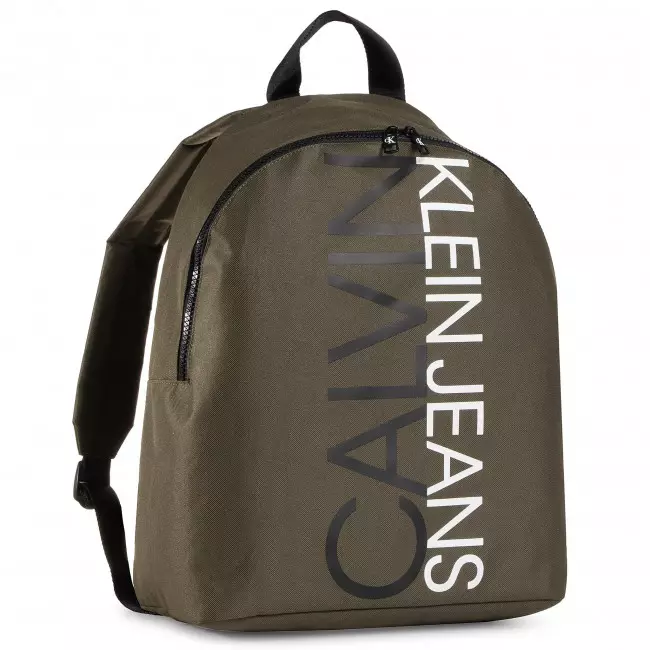 Calvin Klein Backpacks: Female reş û mêr û mêr, çermê sor, spî, zer bi monogram û rengên rengîn ên din - Backpacks 15401_8