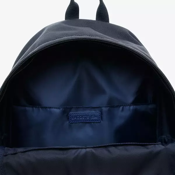 Backpacks Lacoste: gratë dhe mens, të zeza dhe blu-jeshile, çanta lëkure backpacks, të tjerët 15408_11