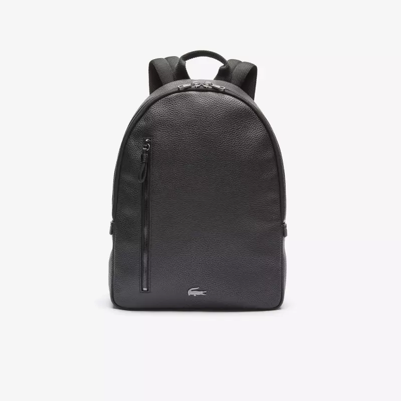Lacoste backpacks: Frouljus en manlju, swart en blau-griene, learfakken bags, oaren 15408_22
